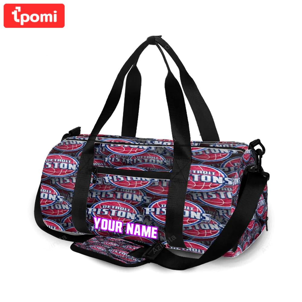 Detroit pistons3 personalized name travel bag gym bag 1126 Travel Bag