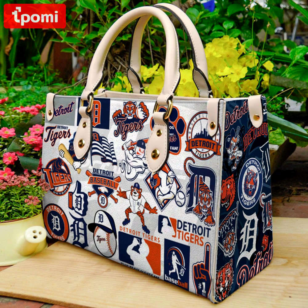 Detroit tigers 1 leather handbag for women gift 2515 Women Leather Hand Bag