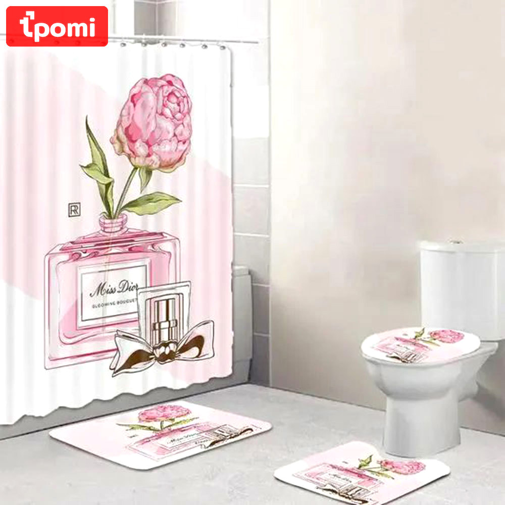Dior perfume bathroom sets home decor luxury fashion brand bath mat hypebeast Bathroom Set