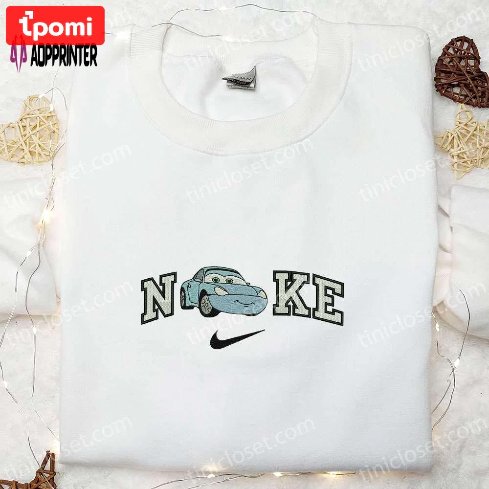 Disney cars sally sweatshirt: nike x disney pixar embroidered hoodie & custom t-shirt Embroidered Shirt