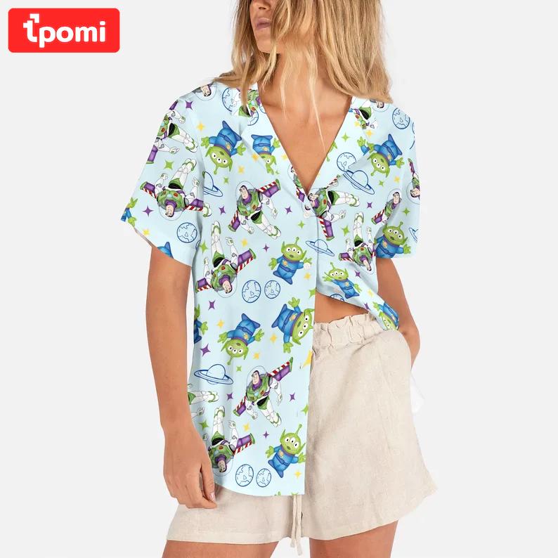 Disney toy story outer space hawaiian shirt Hawaii Shirt Shorts & Flip Flops