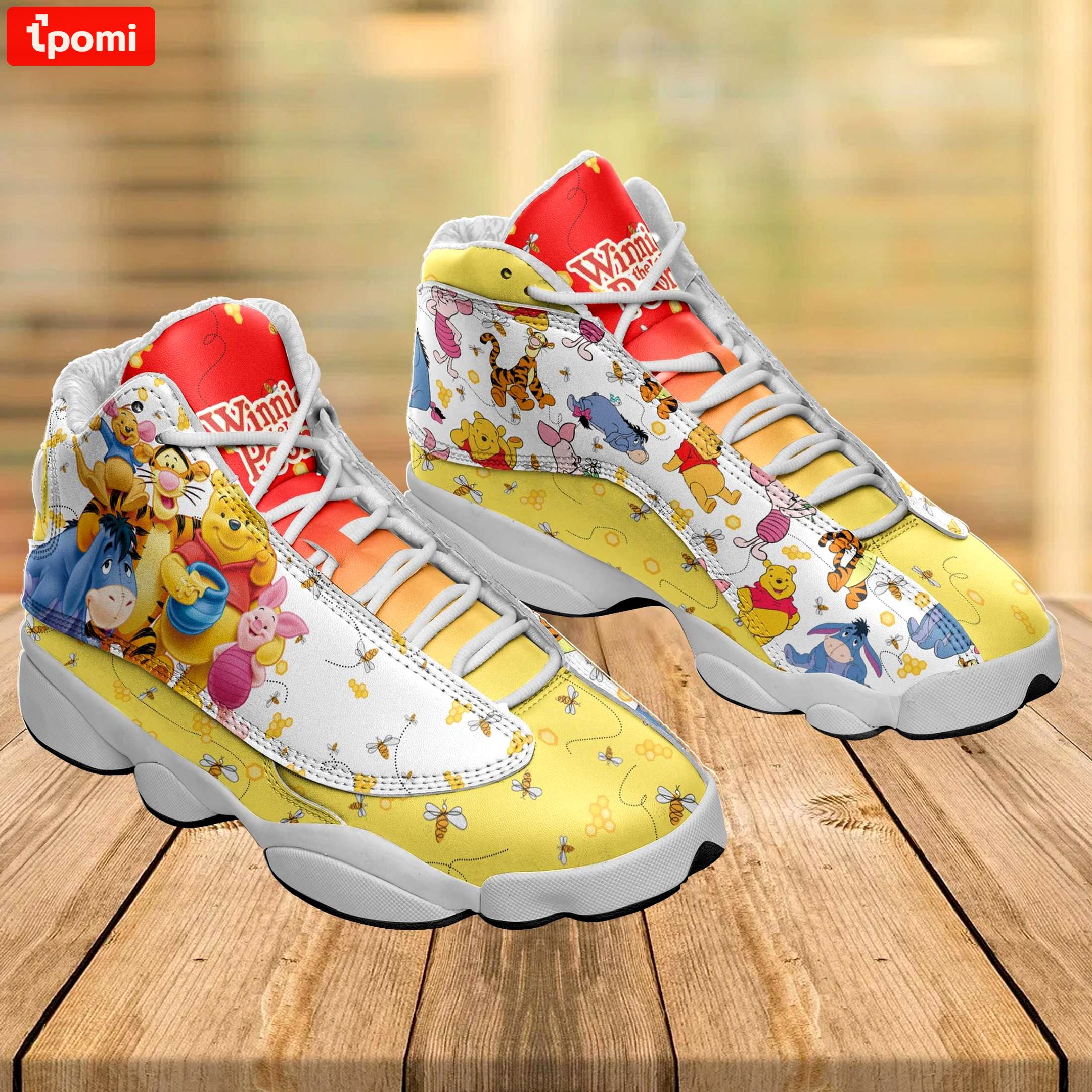 Disney winnie the pooh Air Jordan 13 Shoes Full Size Sneakers For Fans Gifts For Men Women