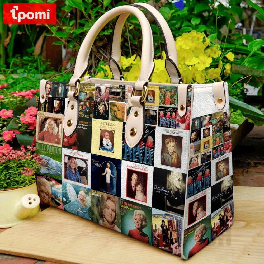 Dolly parton leather handbag: perfect women s day gift with ch design 3155 Women Leather Hand Bag