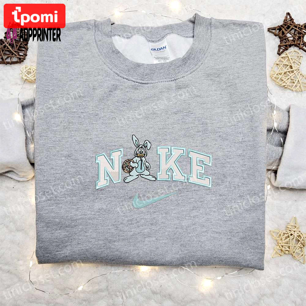 Donald duck easter bunny shirt & thanksgiving hoodie: best holiday gift ideas Embroidered Shirt