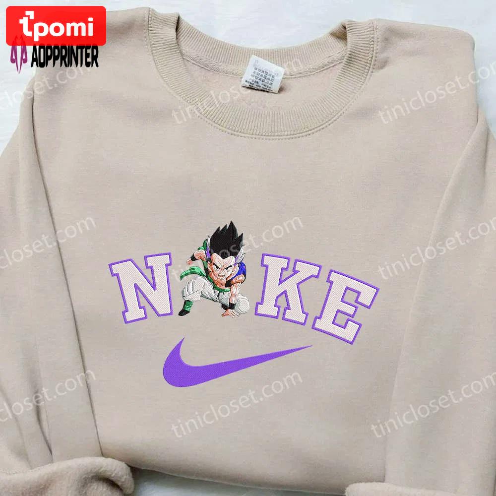 Dragon ball nike embroidered shirt & sweatshirt: gotenks inspired apparel Embroidered Shirt