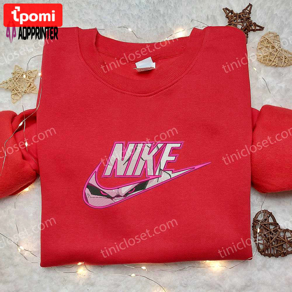 Dragon ball x nike pink frieza embroidered shirt – customized collectible Embroidered Shirt