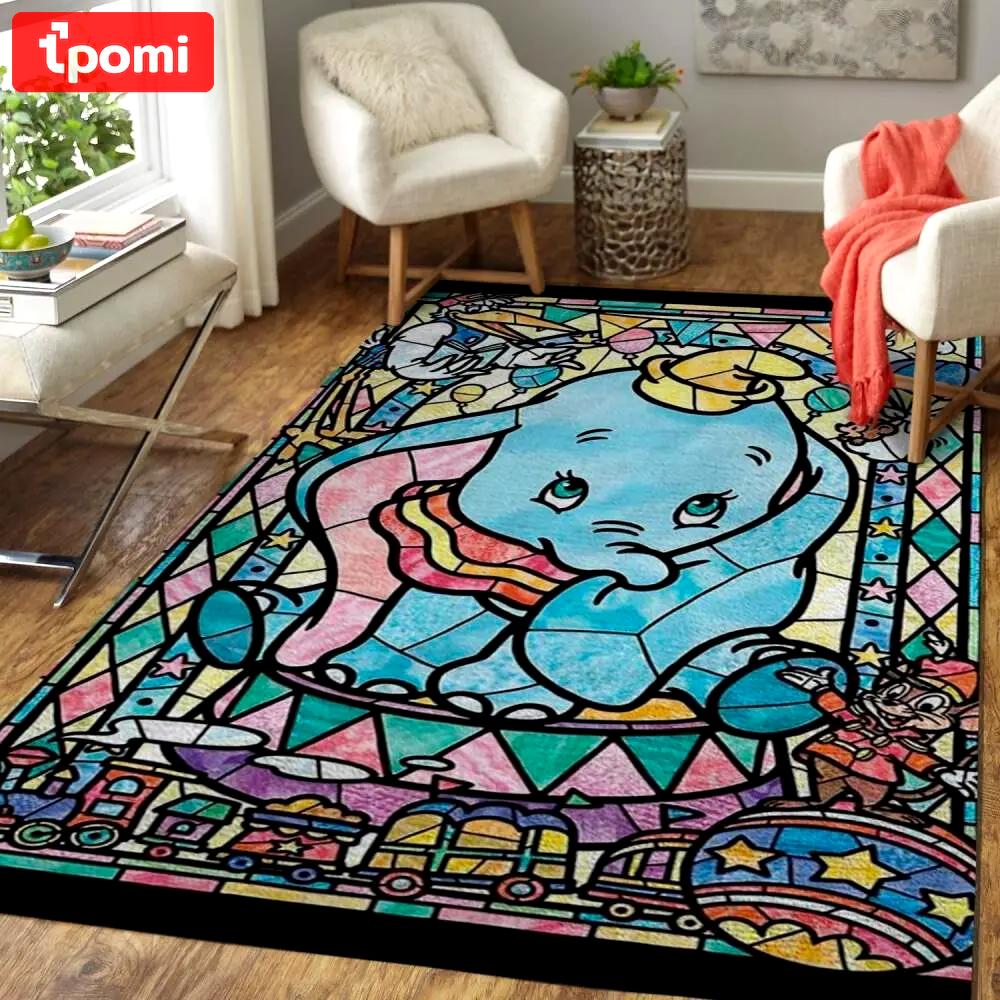 Dumbo area rug cute disney rugs rug regtangle carpet floor decor home decor Rectangle Rug
