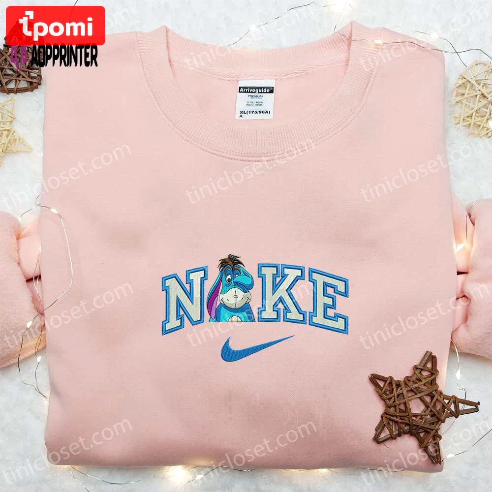 Eeyore eye x nike embroidered shirt & winnie the pooh custom tee – unique nike embroidery Embroidered Shirt