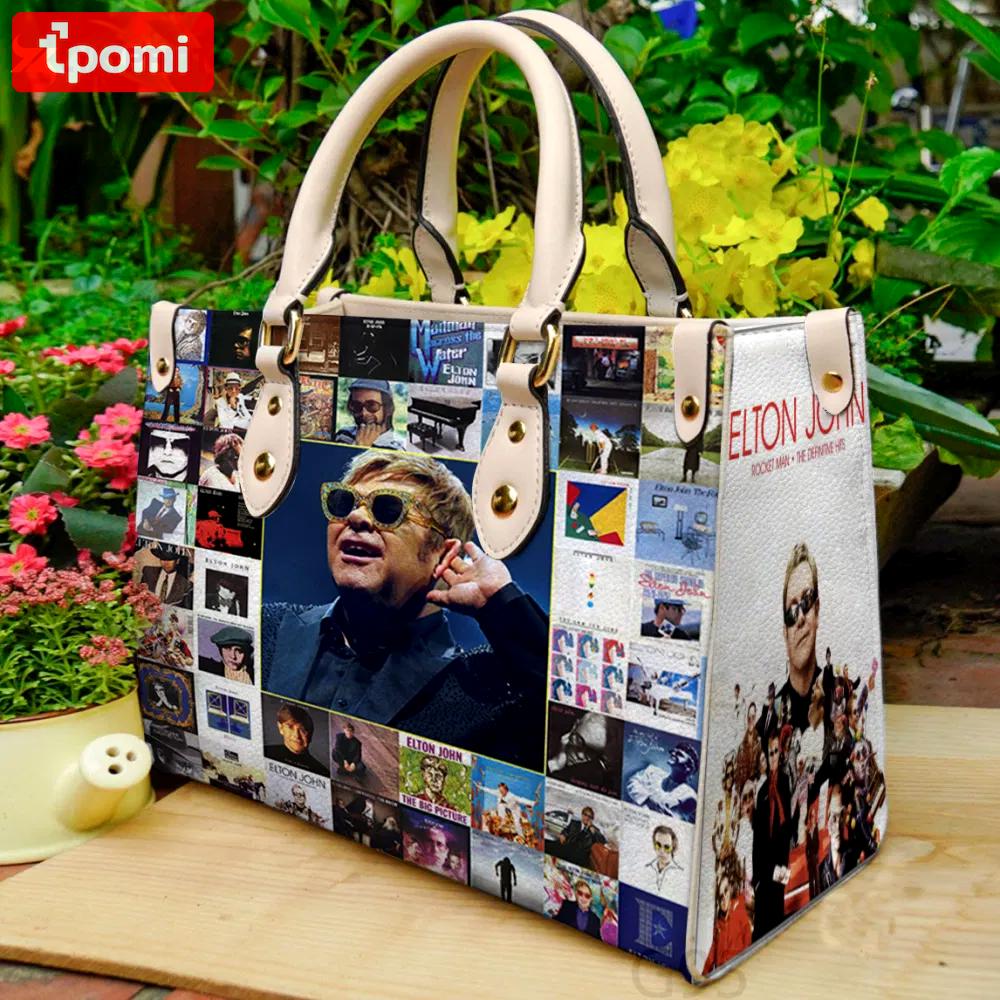 Elton john leather bag for women gift 1958 Women Leather Hand Bag