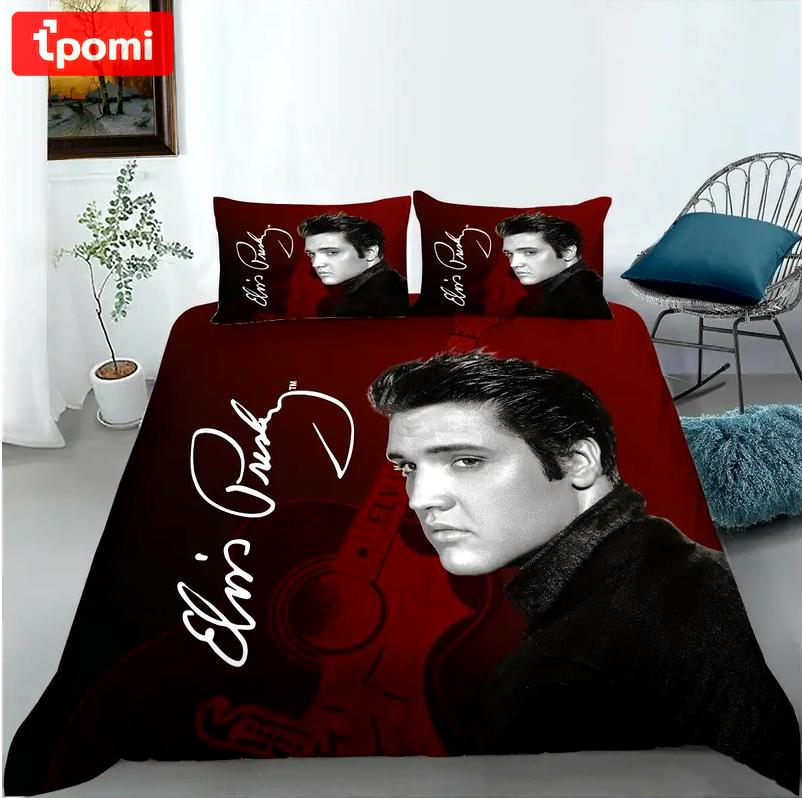 Elvis presley king of rock full    Bedding Sets bedroom idea bed linen duvet covers sheets bedclothes bedspread blankets home decor