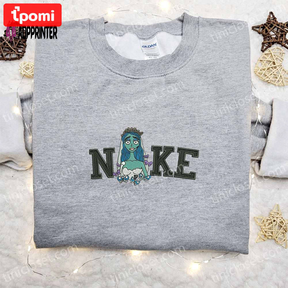 Emily x nike movie embroidered sweatshirt: best halloween gift ideas for family Embroidered Shirt