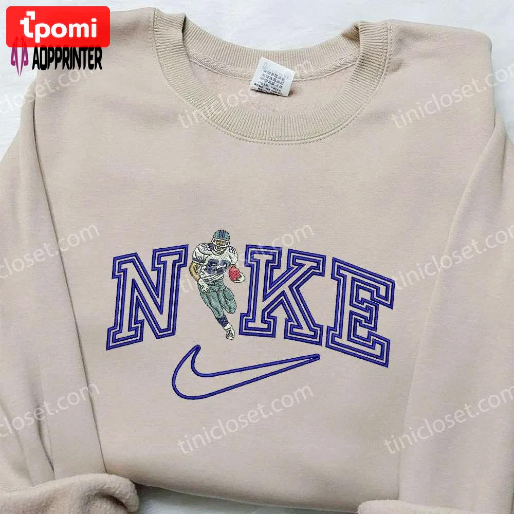 Emmitt smith x nike embroidered shirt: perfect gift for son custom nike shirt Embroidered Shirt