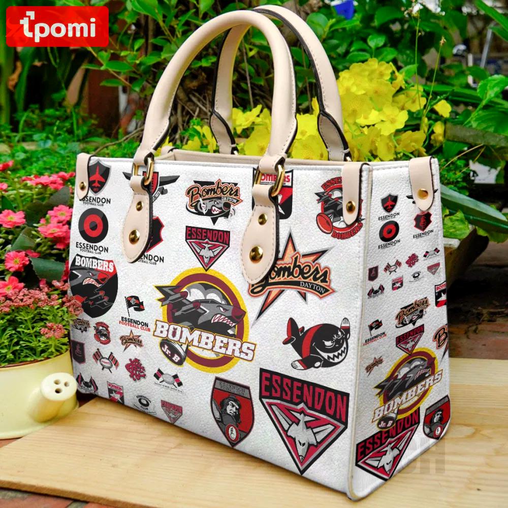 Essendon football club leather bag for women gift 2007 Women Leather Hand Bag