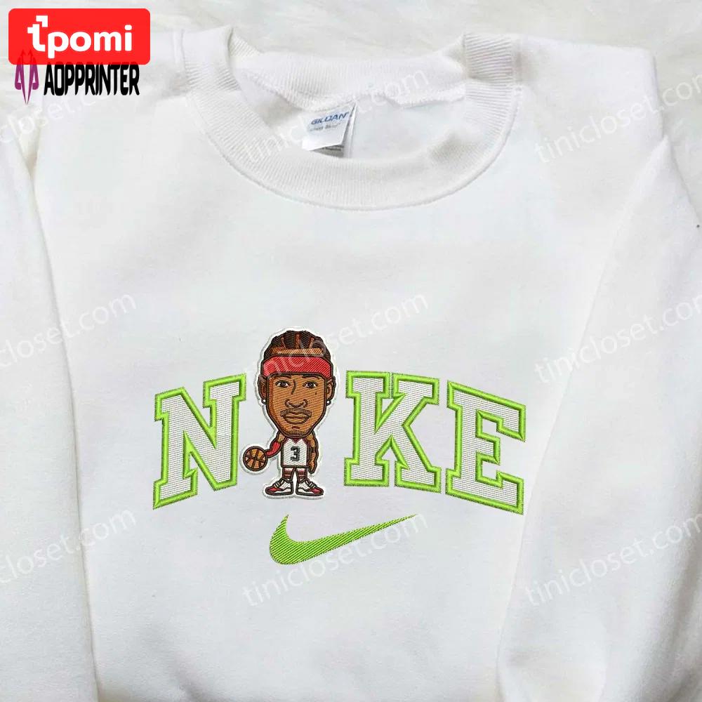 Exclusive allen iverson x nike embroidered shirt – perfect nba fan gift Embroidered Shirt