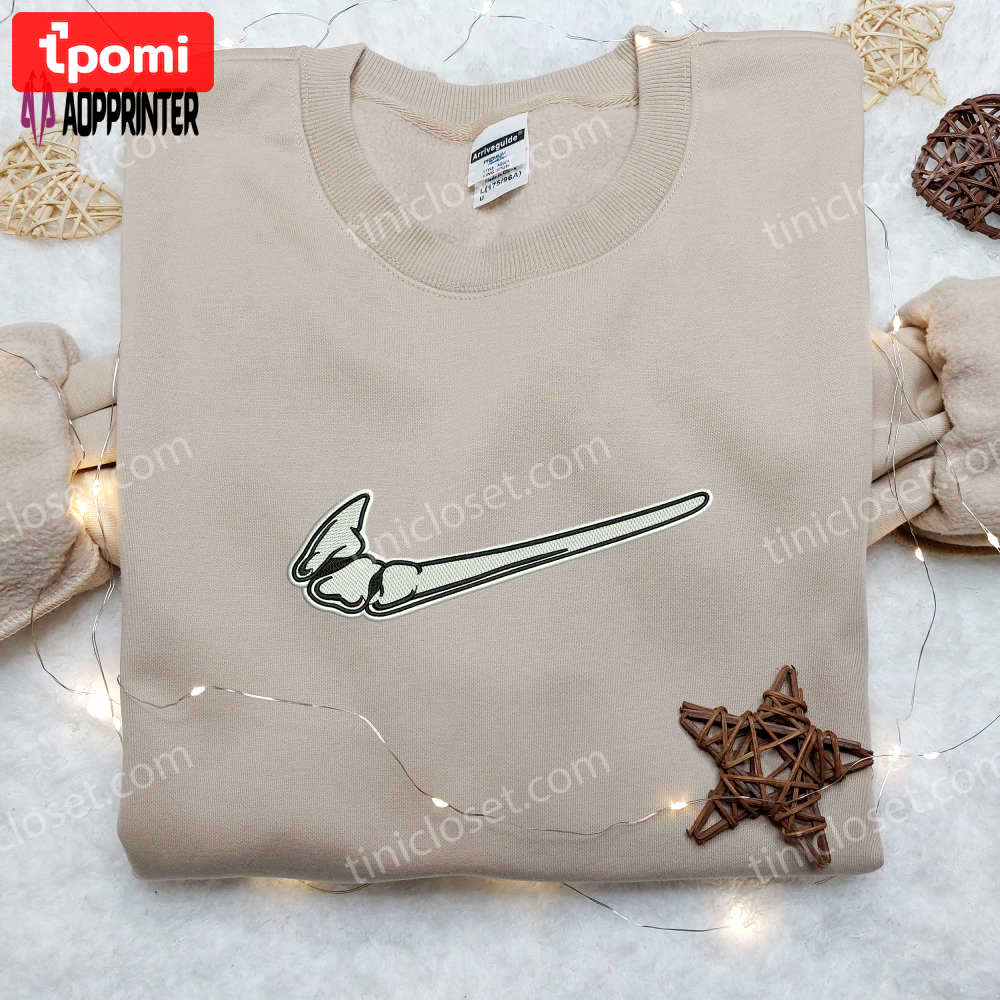 Exclusive bone x nike embroidered shirt – custom & inspired designs Embroidered Shirt