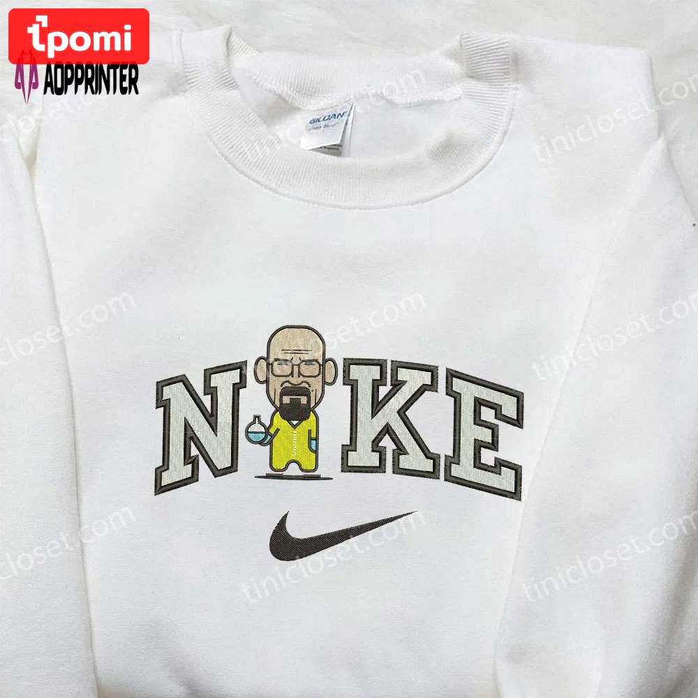 Exclusive professor white x nike embroidered shirt: breaking bad & nike inspired designs Embroidered Shirt