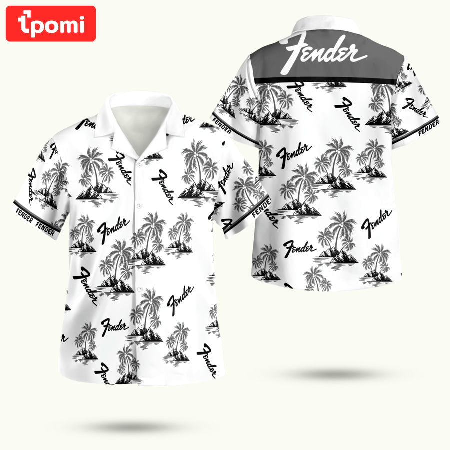 Fender guitar hawaiian shirt Hawaii Shirt Shorts & Flip Flops
