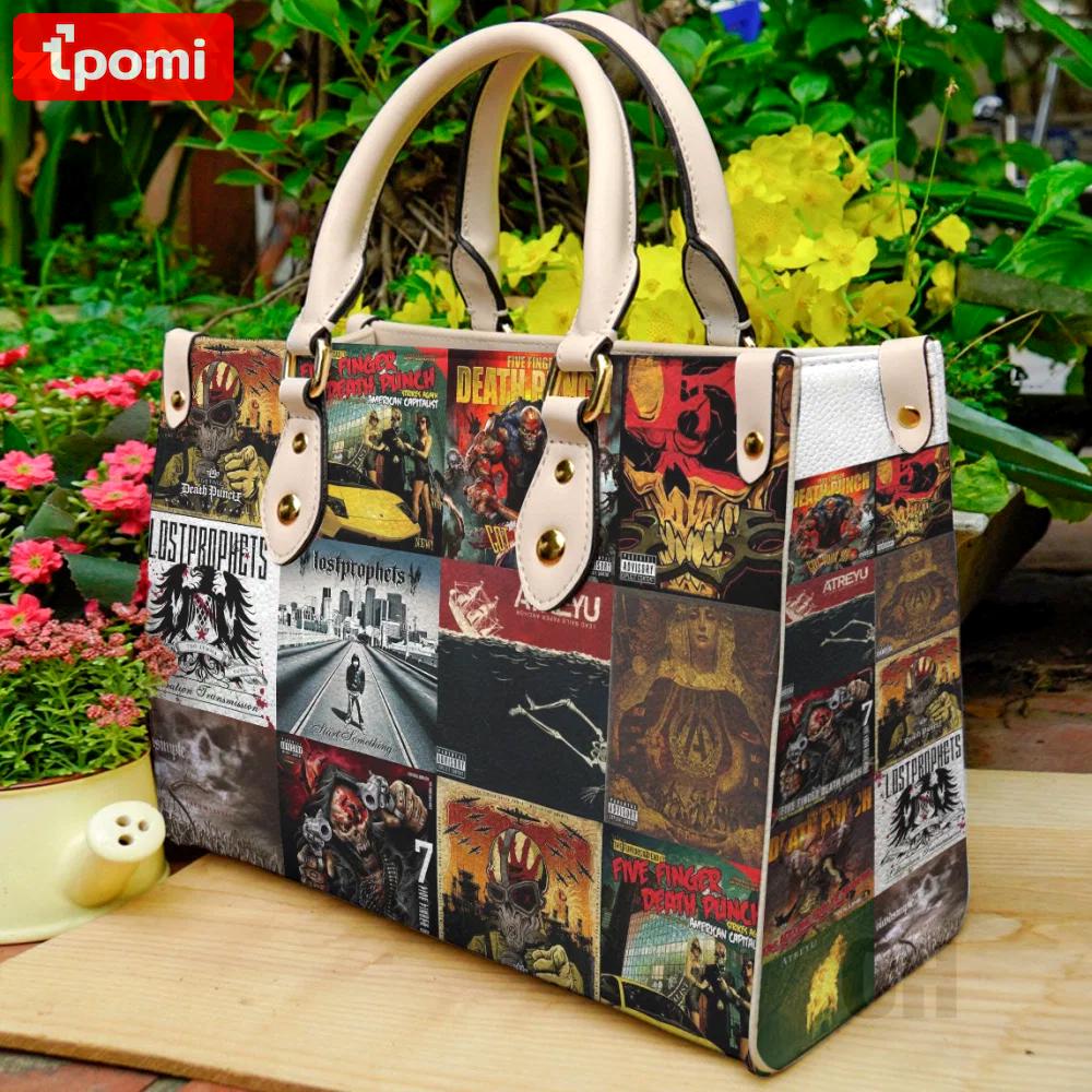 Five finger death punch leather bag for women gift 4034 Women Leather Hand Bag