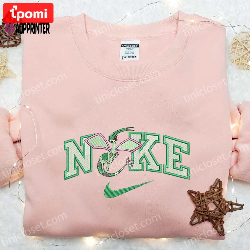 Flygon x nike embroidered shirt: pokemon & custom design – limited edition Embroidered Shirt