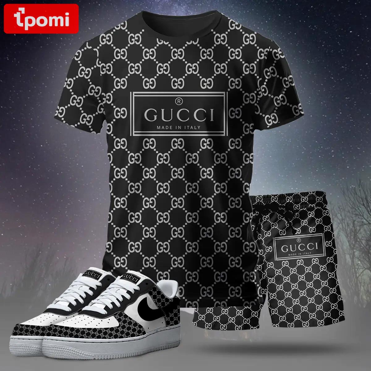 For the girls who love all-black statement fits, minimal logo graphic tee outfit t-shirt – black monogram print | clean girl aesthetic outfit T-Shirt Short Sneakers Set