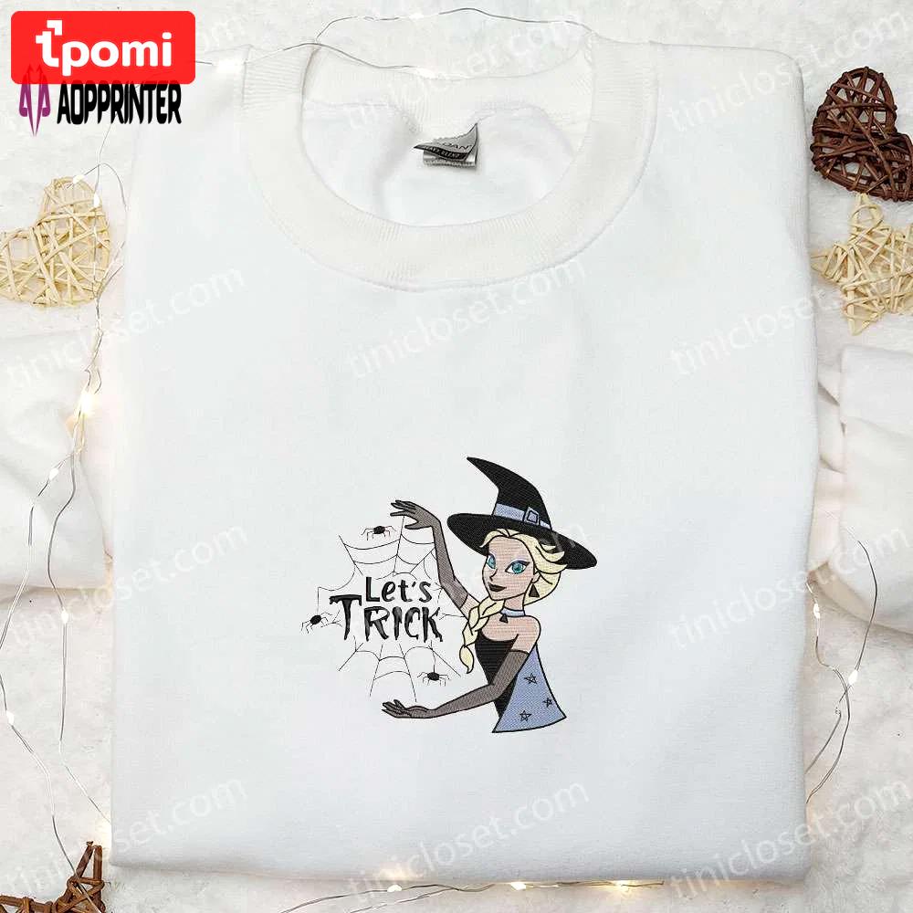 Frozen elsa princess halloween embroidered shirt – best gift for daughter Embroidered Shirt