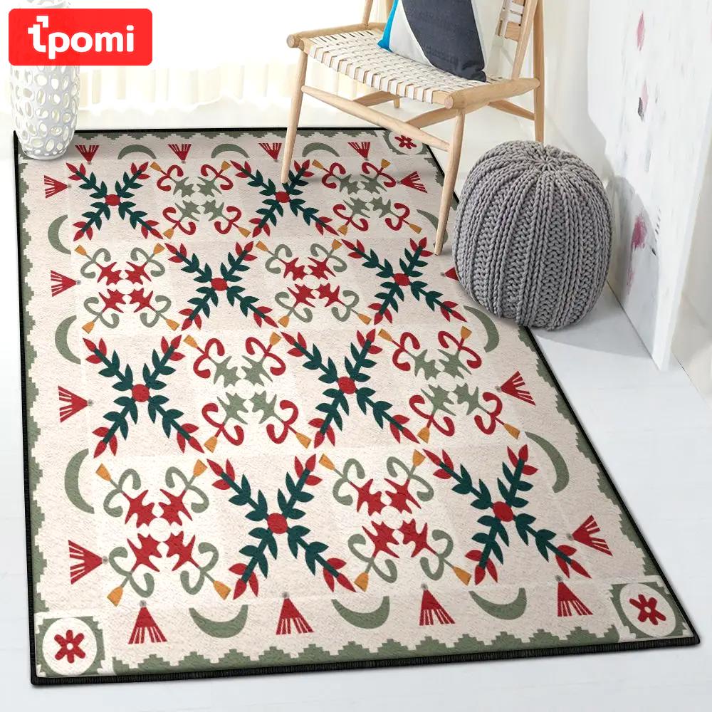 Gardener washable rugs, hawaiian flower garden rug Rectangle Rug