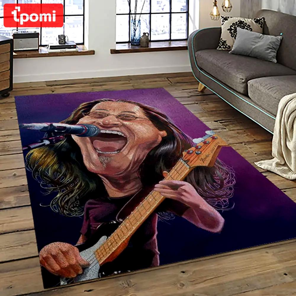 Geddy lee rapper hiphop music retangle carpet area rug home decor best gift for fan and friends gl3 Rectangle Rug