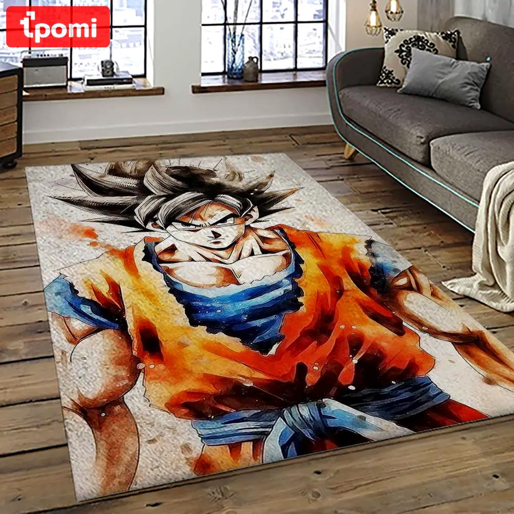 Goku characters cartoon movie carpet rectangle area rug for living room bedroom decor gku67 Rectangle Rug