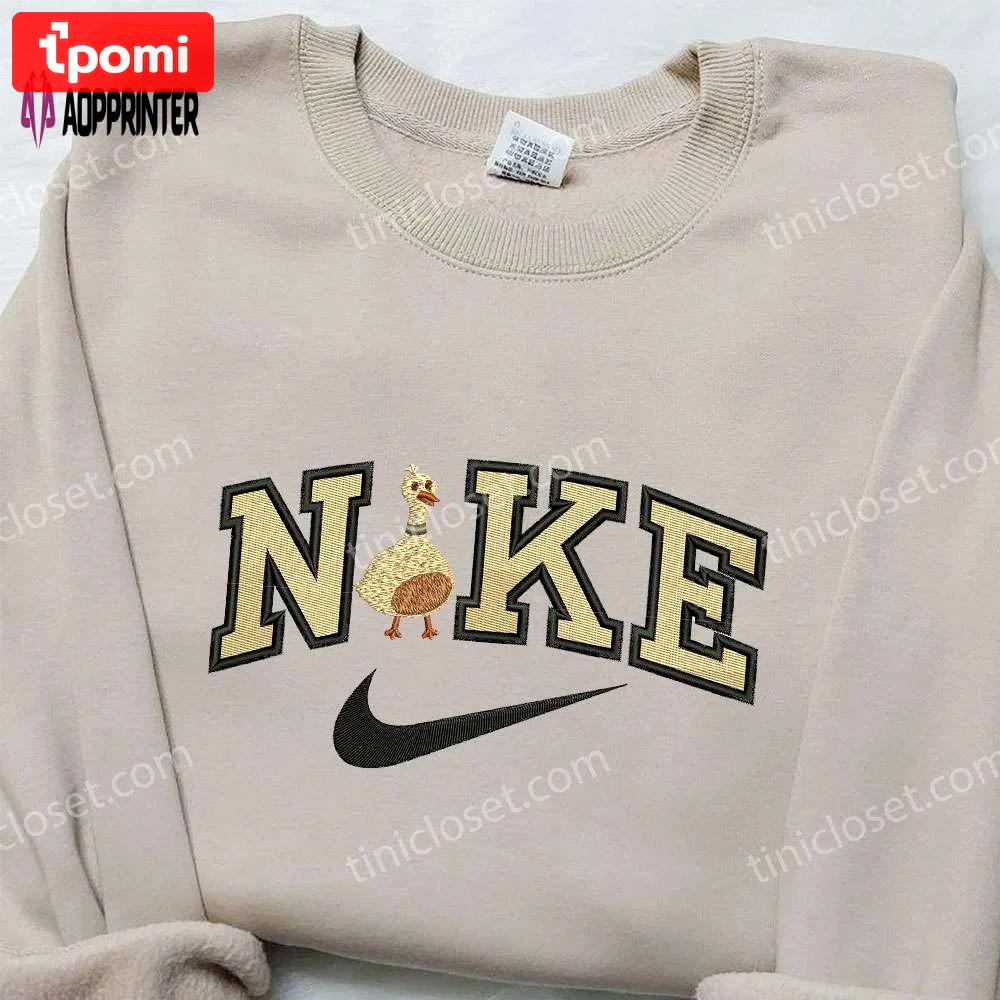 Gold duck x nike embroidered shirt – animal & custom designs limited edition Embroidered Shirt