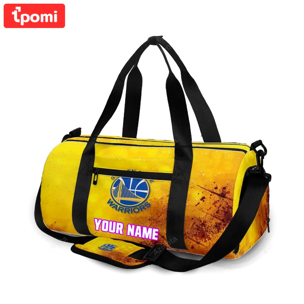 Golden state warriors emblem texture4 personalized name travel bag gym bag 1997 Travel Bag