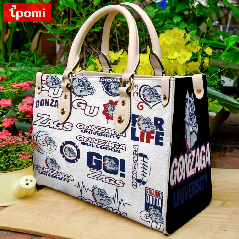 Gonzaga bulldogs 2 leather handbag gift for women 4679 Women Leather Hand Bag