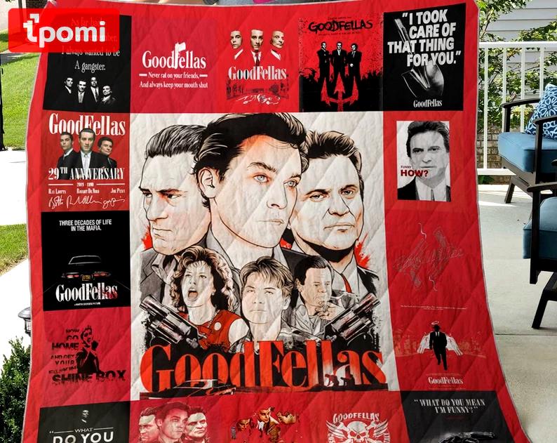 Goodfellas fleece blanket, goodfellas blanket, goodfellas characters blanket, birthday gifts, christmas gifts Quilt Blanket