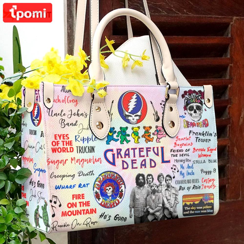 Grateful dead leather bag for women gift 1393 Women Leather Hand Bag