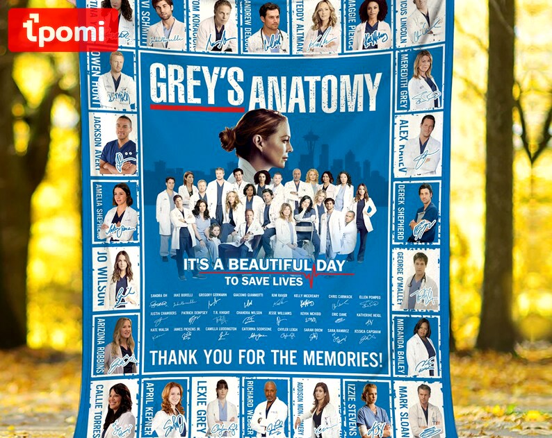 Grey anatomy blanket grey's anatomy fan gift it’s a beautiful day to save lives fleece blanket quilt Quilt Blanket