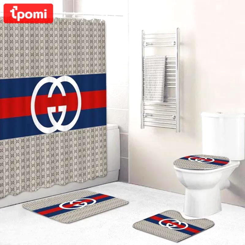 Gucci - style bathroom sets luxury fashion brand hypebeast home decor bath mat Bathroom Set