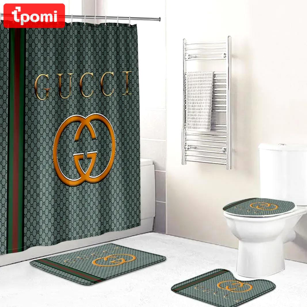 Gucci bath mat home decor luxury fashion brand hypebeast bathroom sets Bathroom Set