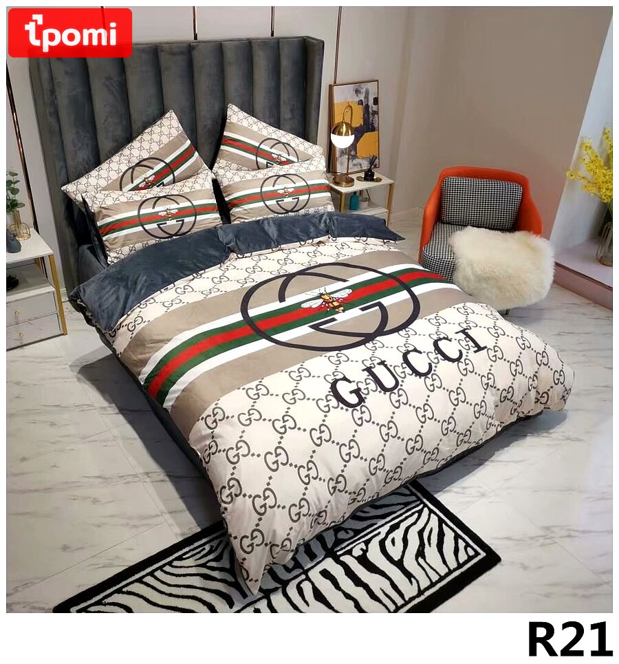 Gucci bedding sets model 18 luxury brand bedding set duvet cover  home decoration Bedding Sets