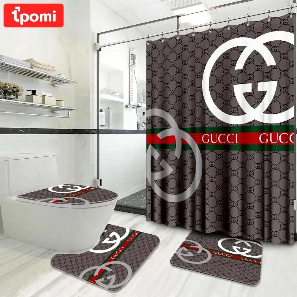 Gucci brown fashion limited luxury brand bathroom set home decor Bathroom Set