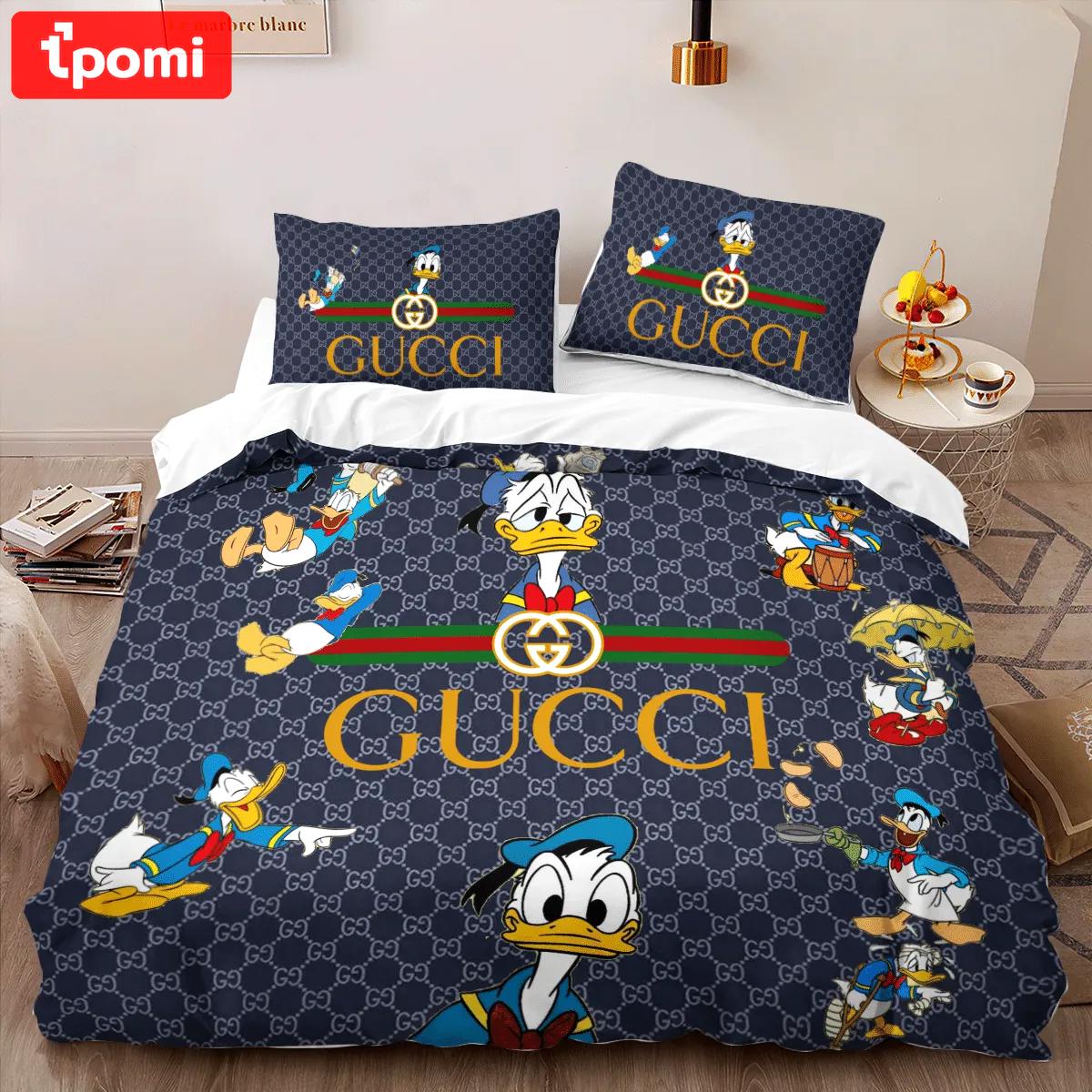 Gucci donald louis vuitton lv logo type 1180 Bedding Sets duvet bedspread home decor bed linen blankets covers hyperbeast Bedroom luxury ideas sheets bedclothes premium fashion brand