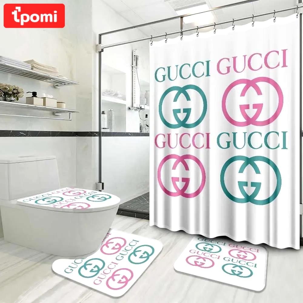 Gucci hypebeast home decor bath mat luxury fashion brand bathroom sets Bathroom Set