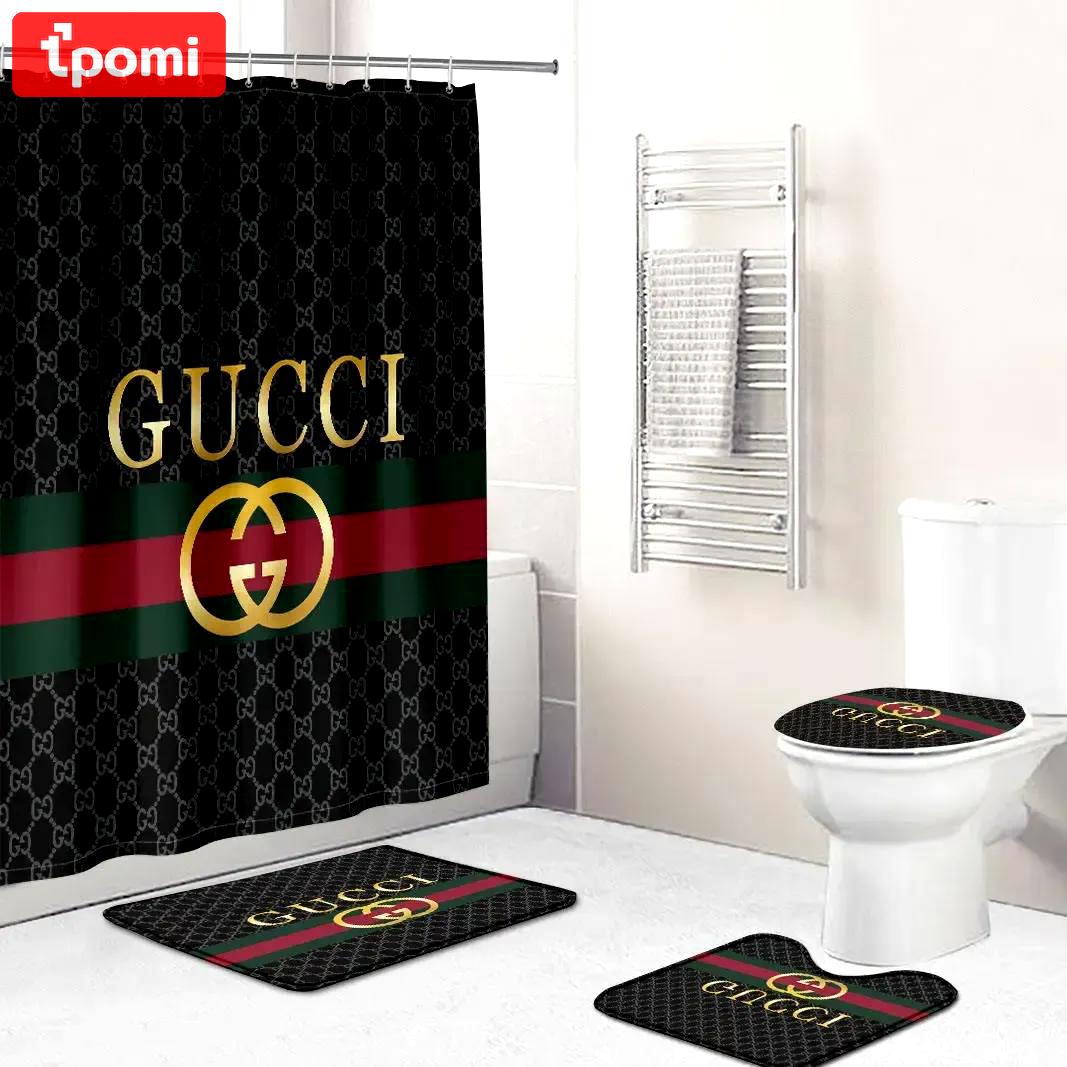 Gucci hypebeast home decor luxury fashion brand bath mat bathroom sets Bathroom Set
