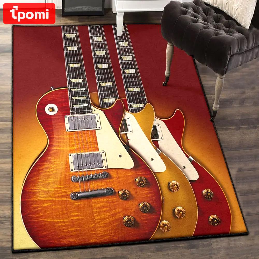 Guitar outdoor carpet, guitar rug Rectangle Rug