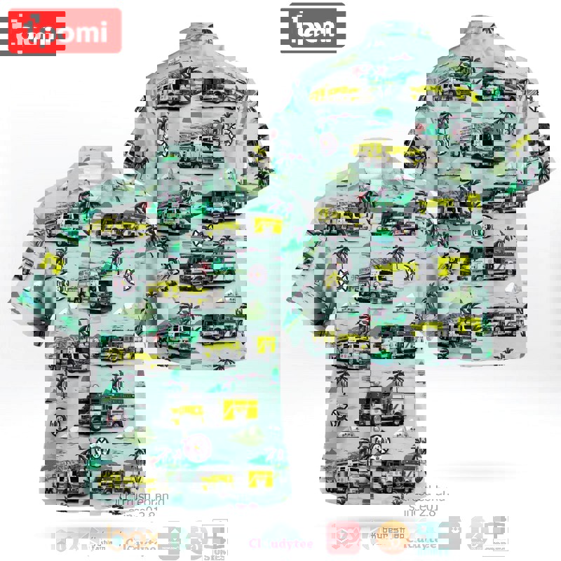 Hallandale beach florida fire rescue hawaiian shirt Hawaii Shirt Shorts & Flip Flops