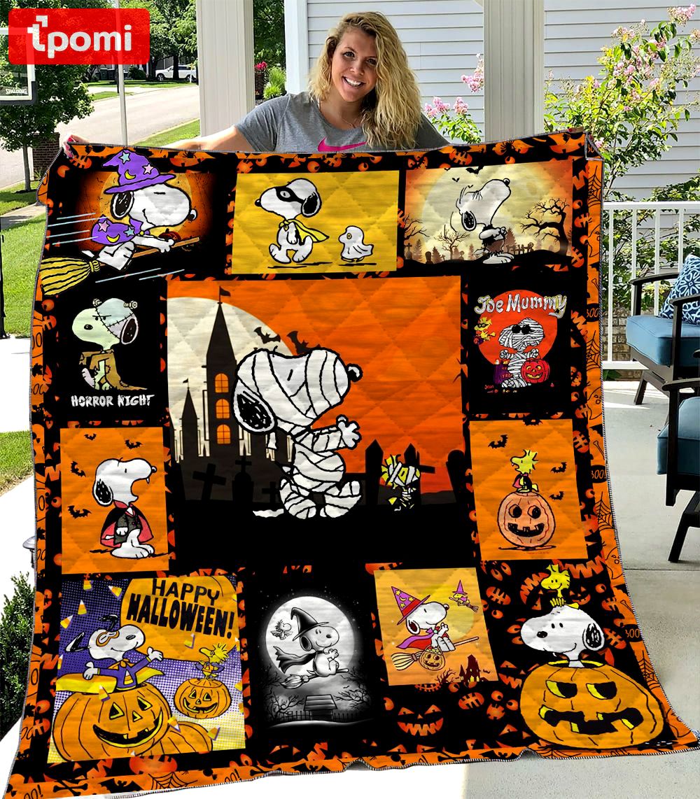 Halloween decorations cartoon character mummy snoopy halloween quilt fleece blanket fan made all season 3d Quilt Blanket
