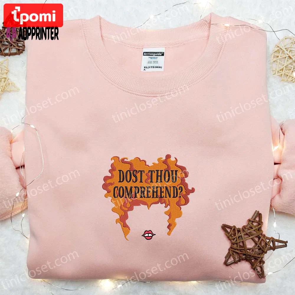 Halloween winifred sanderson embroidered shirt: disney s best gift for halloween lovers Embroidered Shirt