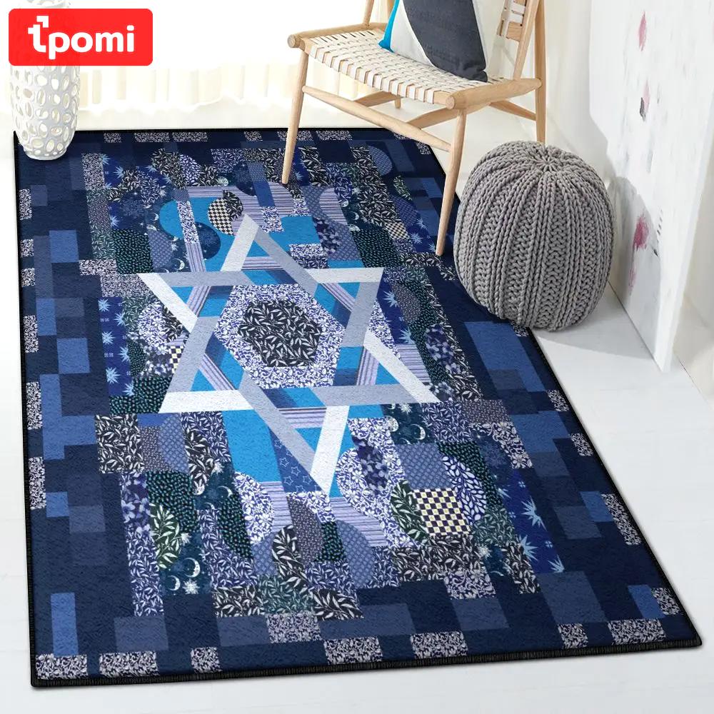 Hanukkah jewish area rugs, hanukkah jewish rug Rectangle Rug
