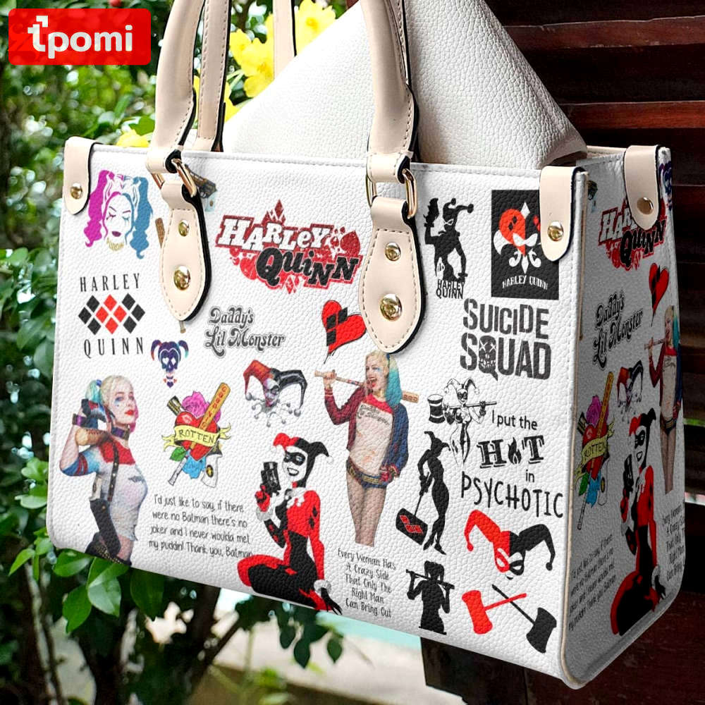 Harley quinn 1 leather bag for women gift 1611 Women Leather Hand Bag