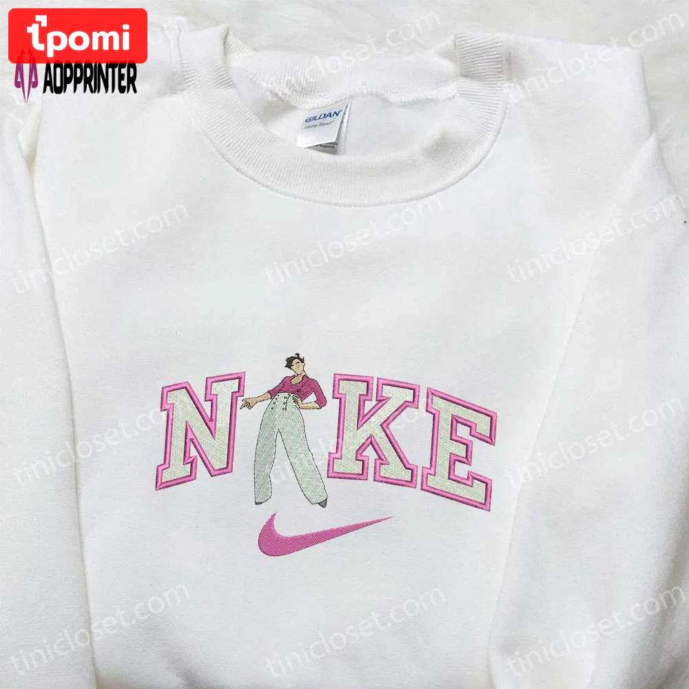 Harry styles x nike celebrity embroidered tshirt: best gift for family Embroidered Shirt