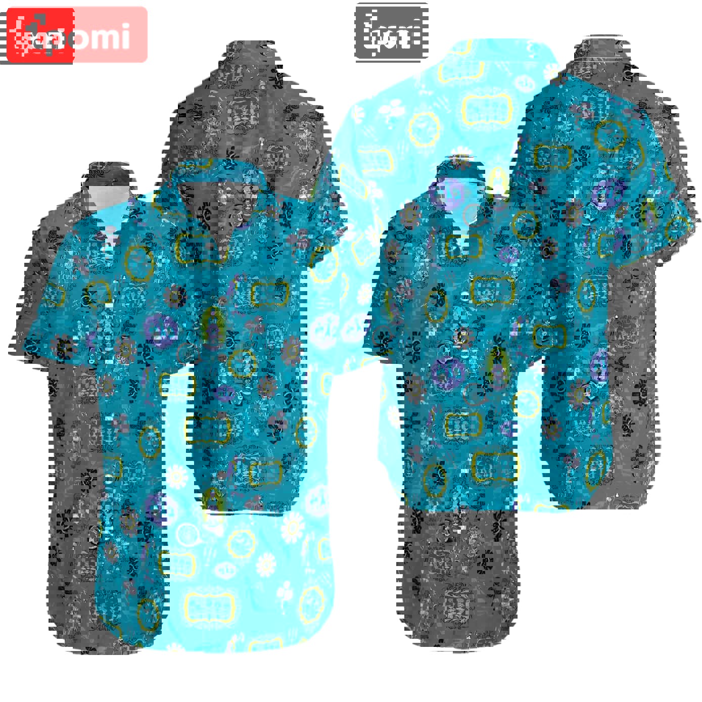 Haunted mansion  hawaiian shirt 1 Hawaii Shirt Shorts & Flip Flops