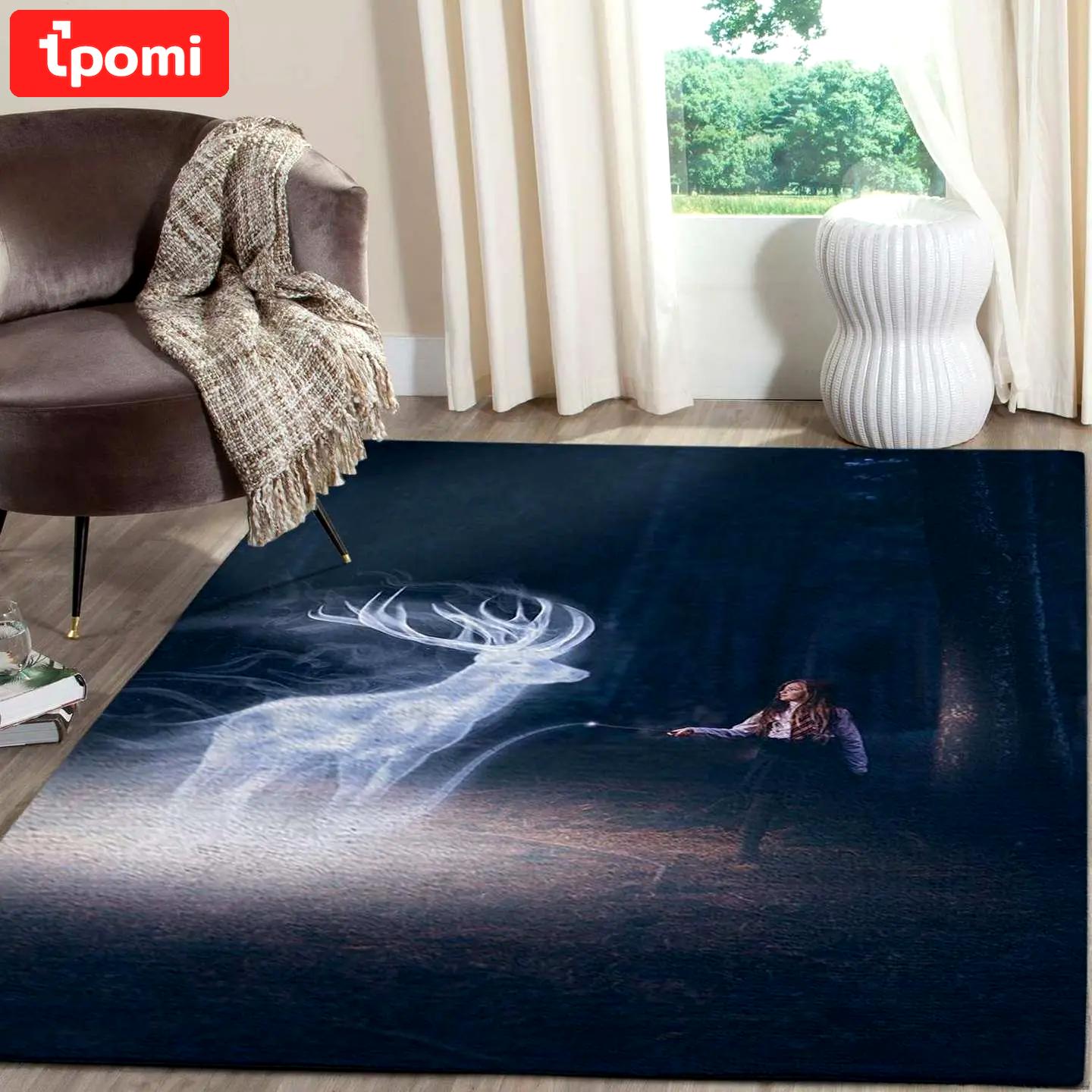Hermione harry potter area rug living room rug home decorfloor decor the us decor Rectangle Rug
